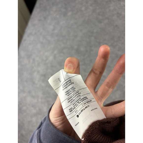 Carhartt Hat Beanie Mens One Size Brown Watch Knit Cuffed Patch A18 Workwear - Picture 5 of 5